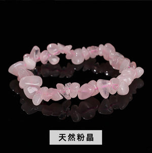 Natural crystal gravel bracelet agate Dongling jade irregular stone bracelet jewelry wholesale