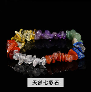 Natural crystal gravel bracelet agate Dongling jade irregular stone bracelet jewelry wholesale