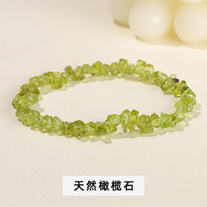 Natural crystal gravel bracelet agate Dongling jade irregular stone bracelet jewelry wholesale