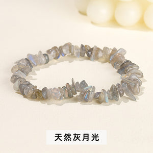 Natural crystal gravel bracelet agate Dongling jade irregular stone bracelet jewelry wholesale