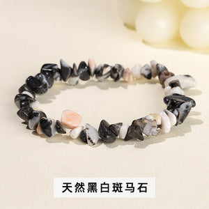 Natural crystal gravel bracelet agate Dongling jade irregular stone bracelet jewelry wholesale