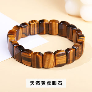 Tiger Eye Stone Bracelet - Simple and Elegant