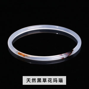 Natural agate chalcedony bracelet pretty color agate round bracelet girls thin bracelet wholesale