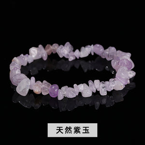 Natural crystal gravel bracelet agate Dongling jade irregular stone bracelet jewelry wholesale