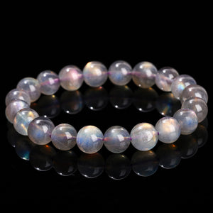 A+ Grade Natural Gray Moonstone Bracelet for Women