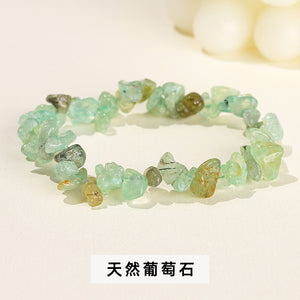 Natural crystal gravel bracelet agate Dongling jade irregular stone bracelet jewelry wholesale