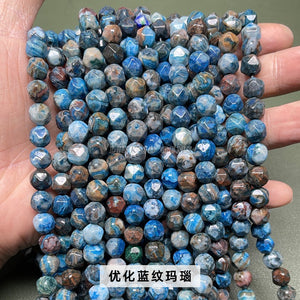 Jade rhombus beads diamond faceted loose beads diy jewelry accessories bracelet beads semi-finished wholesale