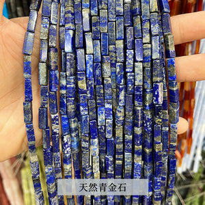 4 * 13mm manufacturer directly supplies crystal agate, rectangular square shaped loose beads, DIY jewelry accessories, semi-finished wholesale