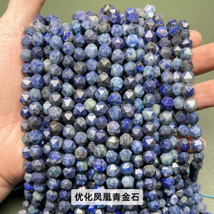 Jade rhombus beads diamond faceted loose beads diy jewelry accessories bracelet beads semi-finished wholesale