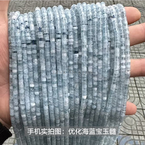 2 * 4mm Jade Crystal right angle wafer scattered beads diy ornament accessories bracelet beaded spacer semi-finished products wholesale