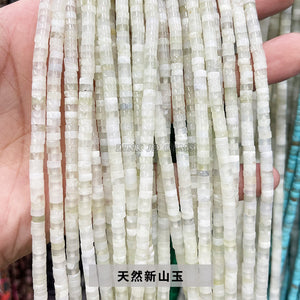 2 * 4mm Jade Crystal right angle wafer scattered beads diy ornament accessories bracelet beaded spacer semi-finished products wholesale