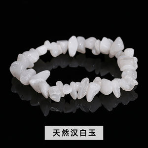 Natural crystal gravel bracelet agate Dongling jade irregular stone bracelet jewelry wholesale