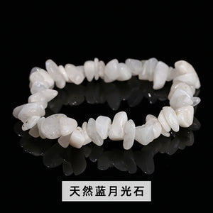 Natural crystal gravel bracelet agate Dongling jade irregular stone bracelet jewelry wholesale