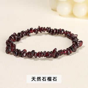 Natural crystal gravel bracelet agate Dongling jade irregular stone bracelet jewelry wholesale