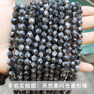 Jade rhombus beads diamond faceted loose beads diy jewelry accessories bracelet beads semi-finished wholesale