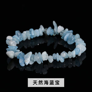 Natural crystal gravel bracelet agate Dongling jade irregular stone bracelet jewelry wholesale