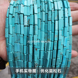 4 * 13mm manufacturer directly supplies crystal agate, rectangular square shaped loose beads, DIY jewelry accessories, semi-finished wholesale