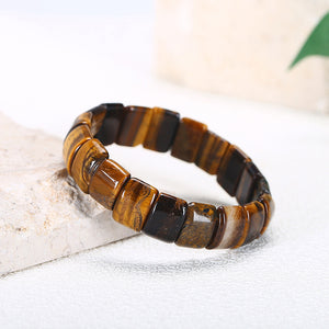 Tiger Eye Stone Bracelet - Simple and Elegant